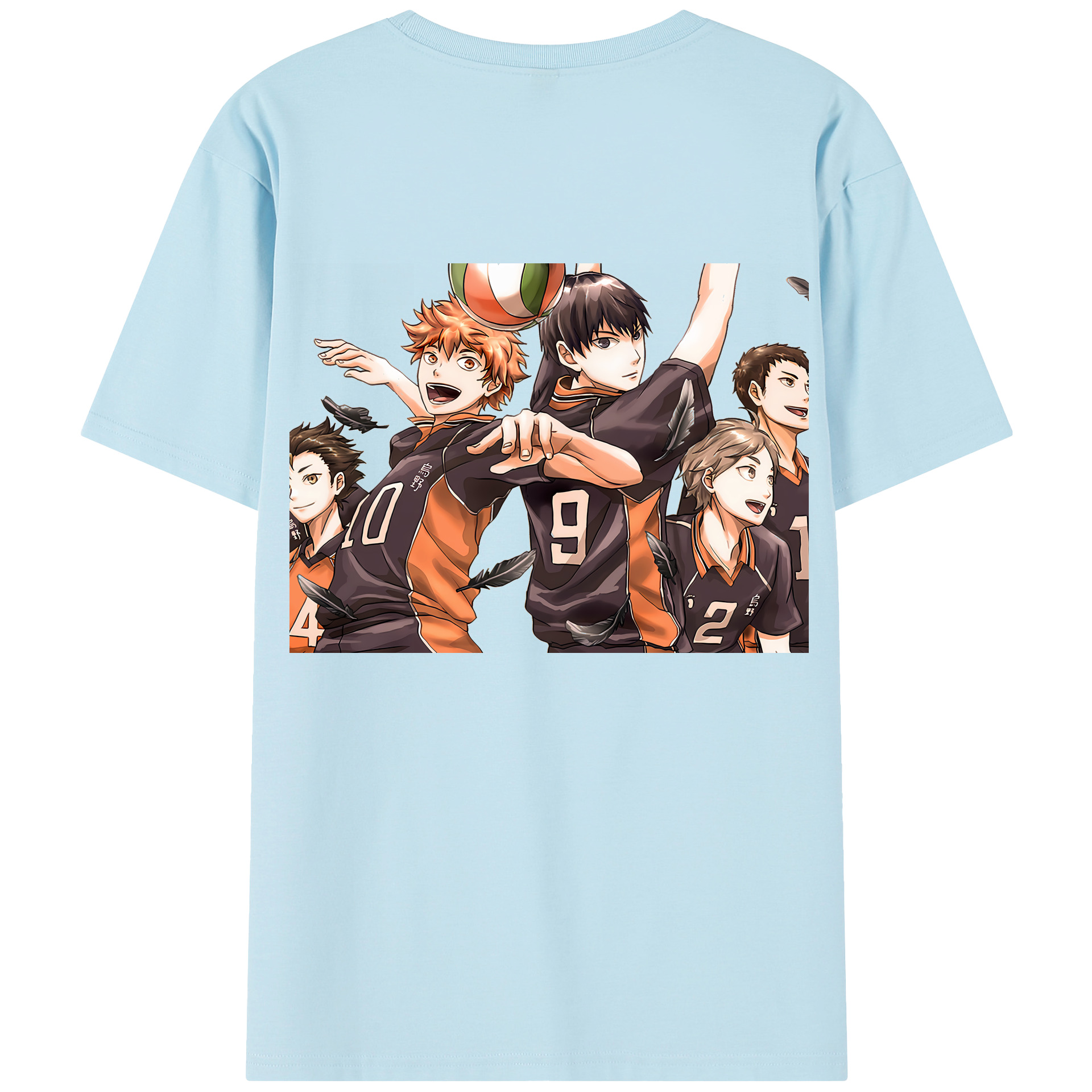 （画像用） ハイキュー!! Haikyu!! 綿100％半袖Tシャツ（背面プリント）